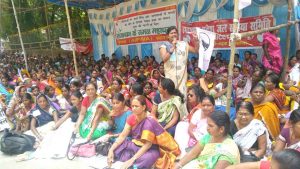AIPWA maha-dharna in Ranchi 2017-09-04